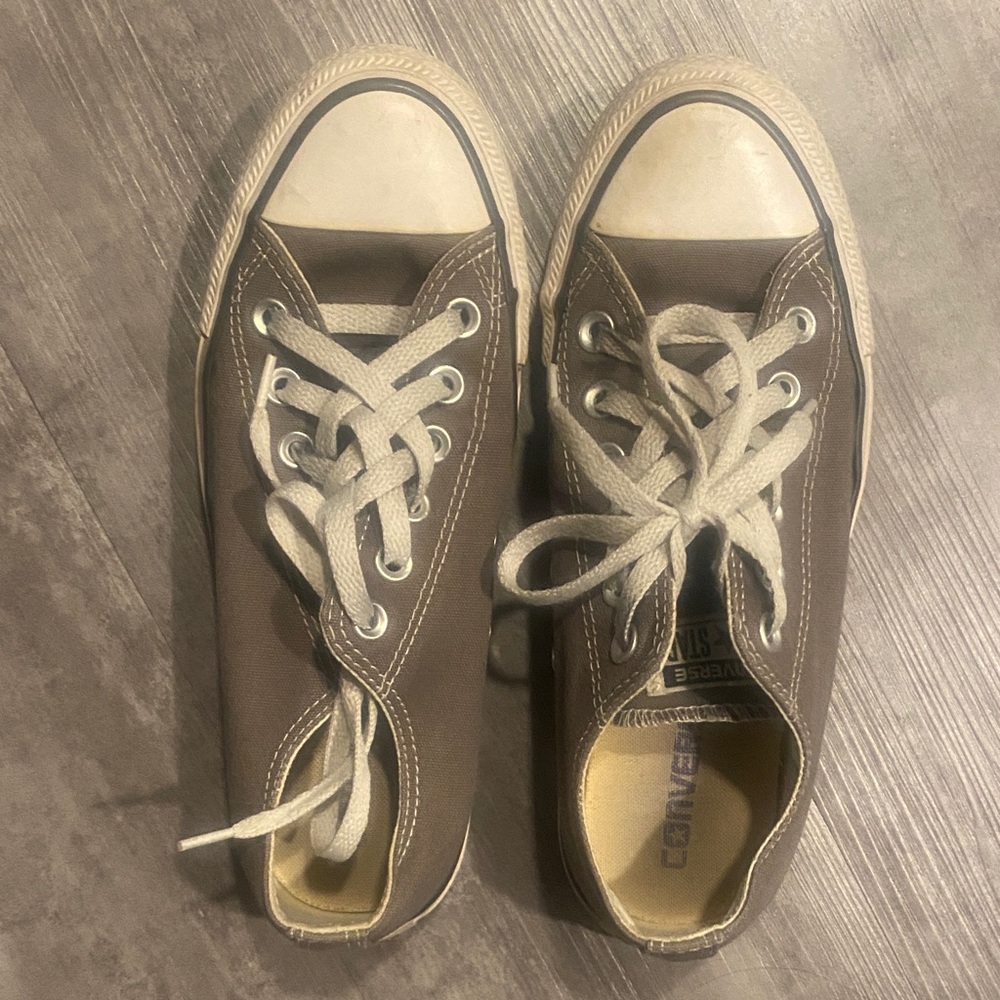Converse Brown Sneakers with Cream Accents